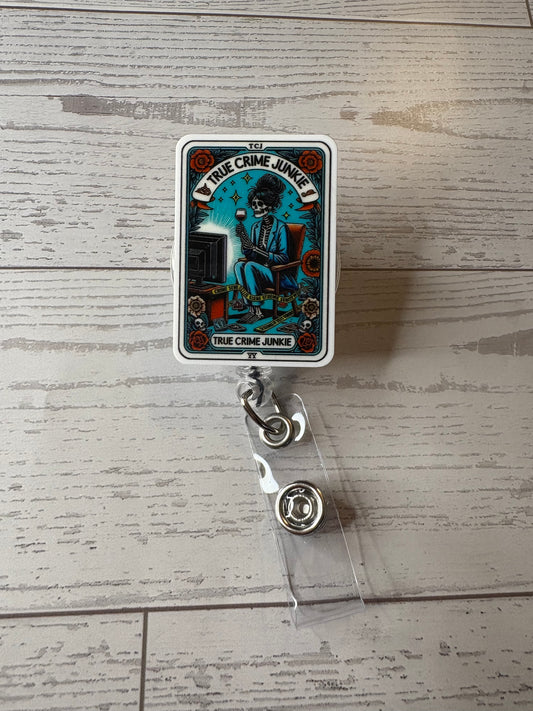 True Crime Junkie | Skeleton Nurse Badge Reel