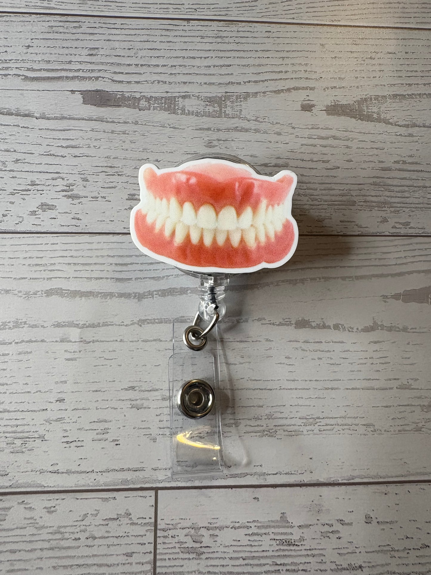 Funny Denture Smile | Dental Badge Reel