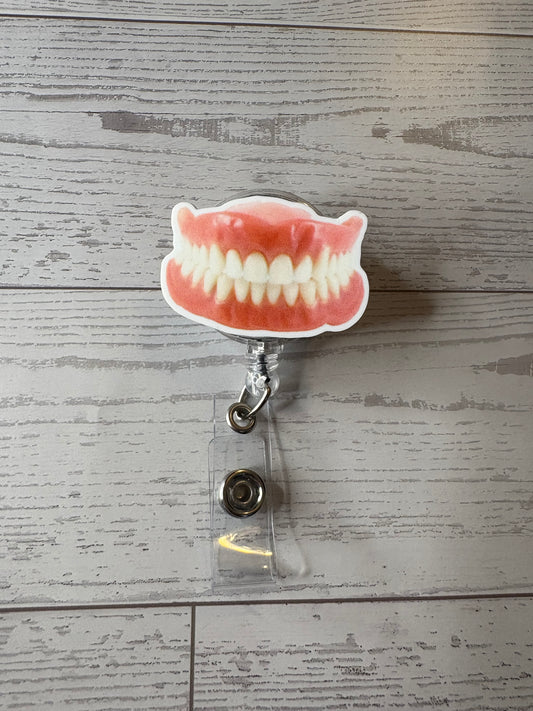 Funny Denture Smile | Dental Badge Reel
