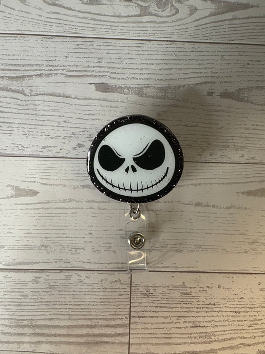 🖤 Jack Skellington Face Badge Reel